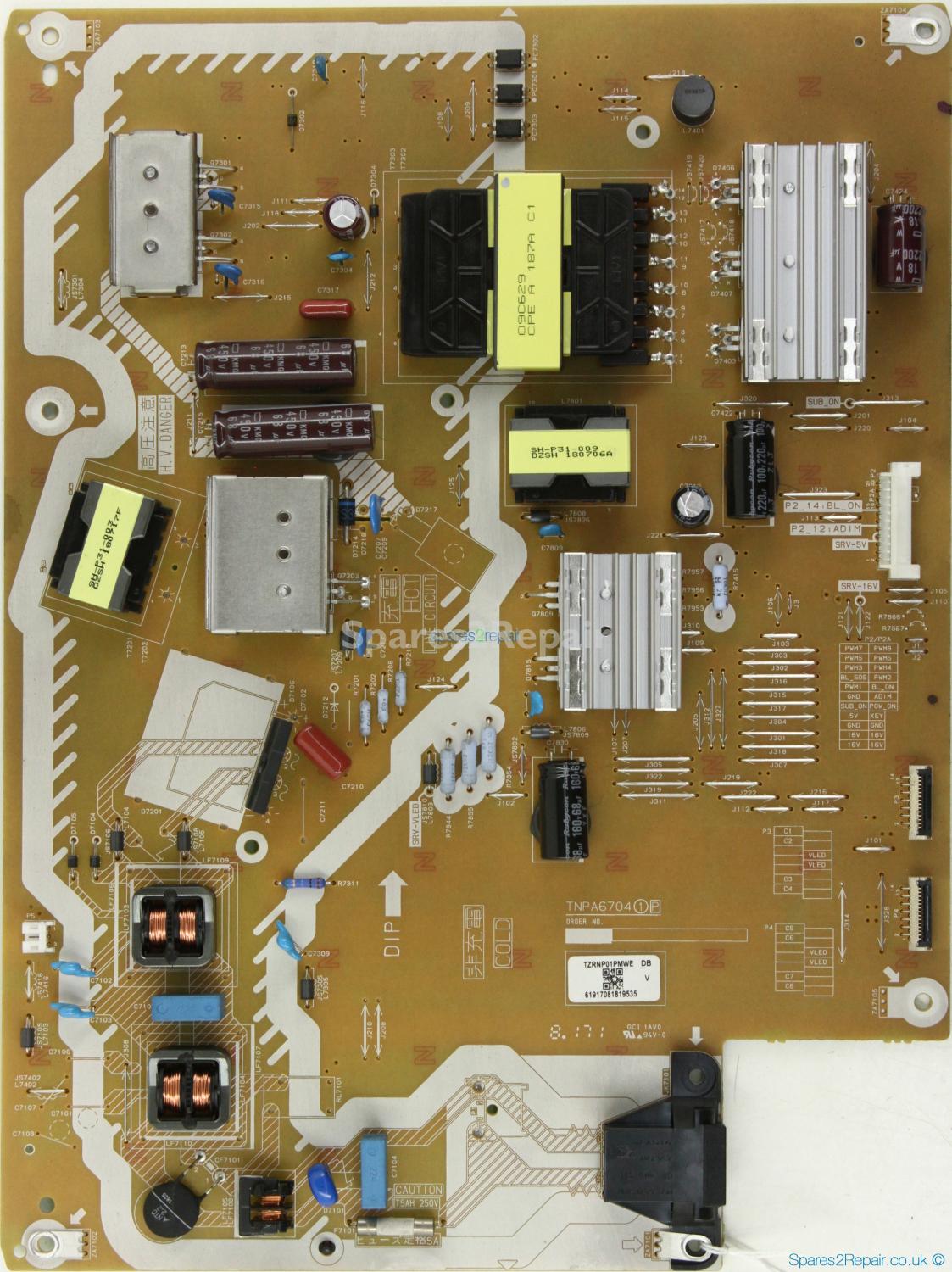 Panasonic TX-49FX750B - Power Supply - TZRNP01PMWE DB - TNPA6704