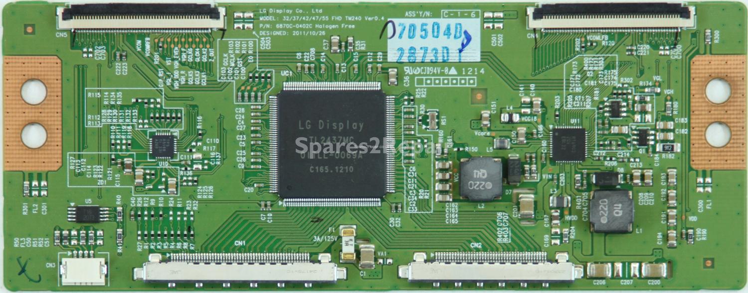 Panasonic TX-L32ET5B - T-Con - 6870C-0402C - 6871L-2873D - Ver0.4
