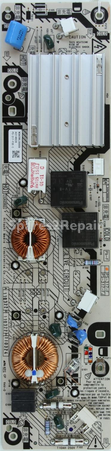 Panasonic TX-P55VT30B - Sub PSU - PS-317-F - N0AE6KL00009 - PS-317-F55 C