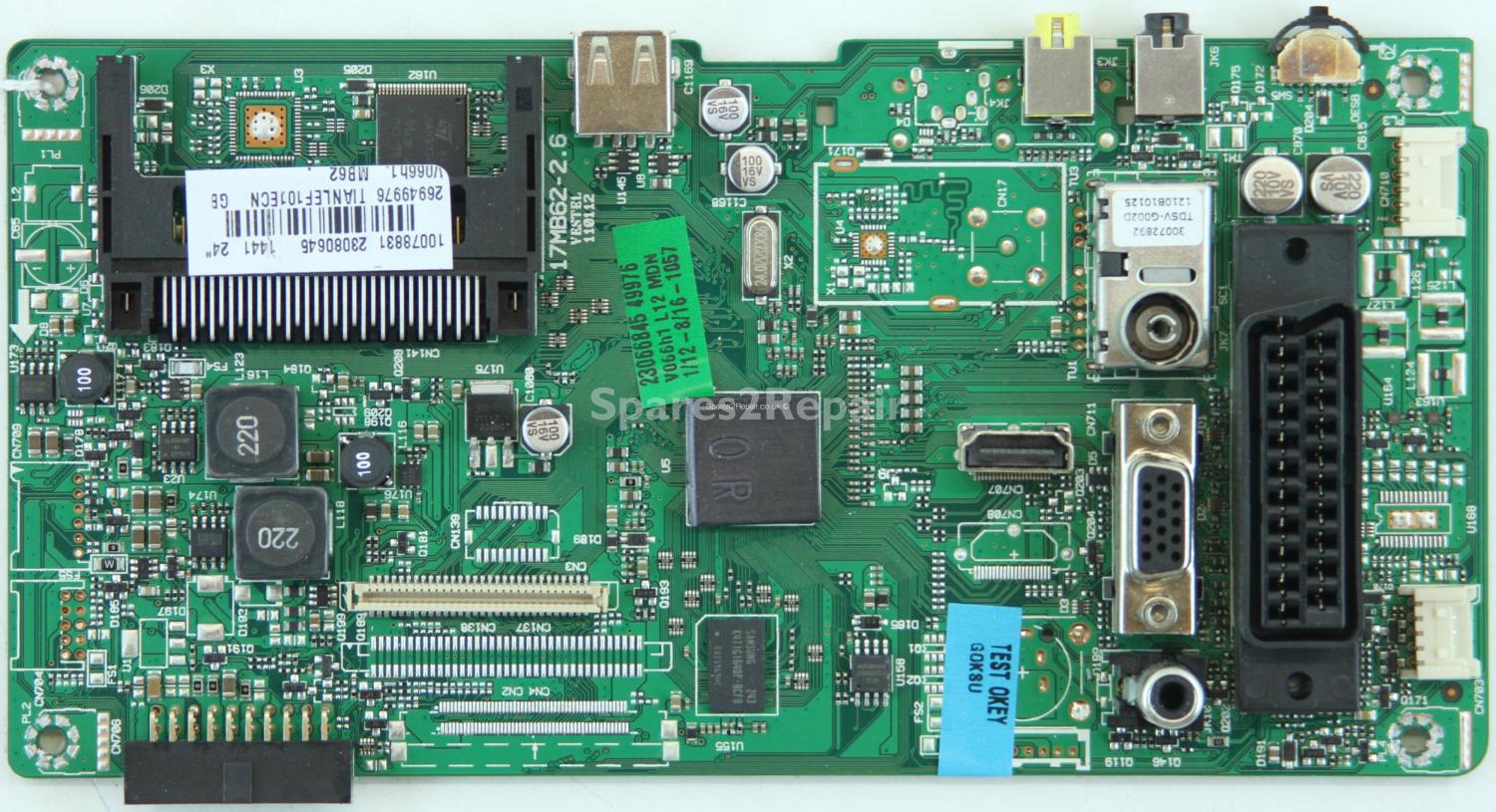 Polaroid P24LED12 - Main AV - 17MB62-2.6 - 110112 - 23080645