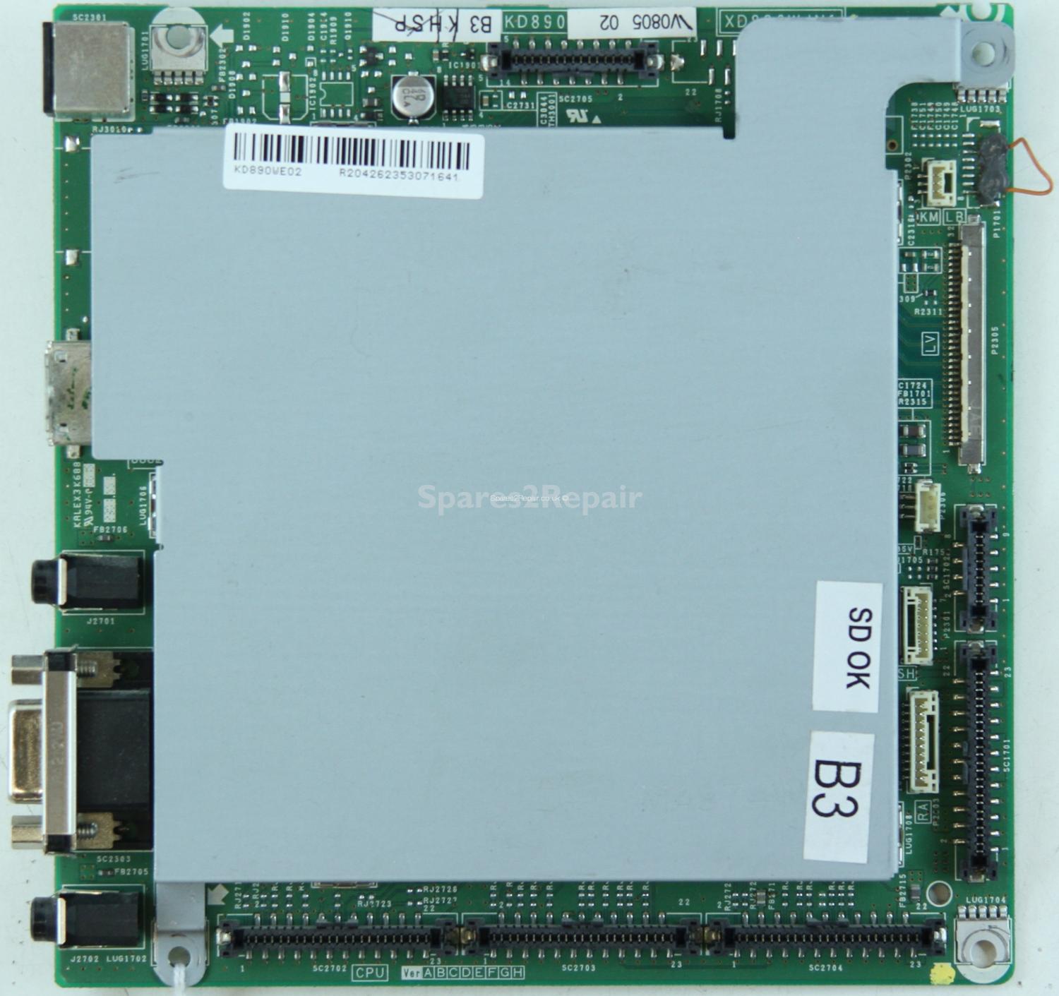 Sharp LC-32GA8E - Inputs - KD890WE02 - XD890WJN1