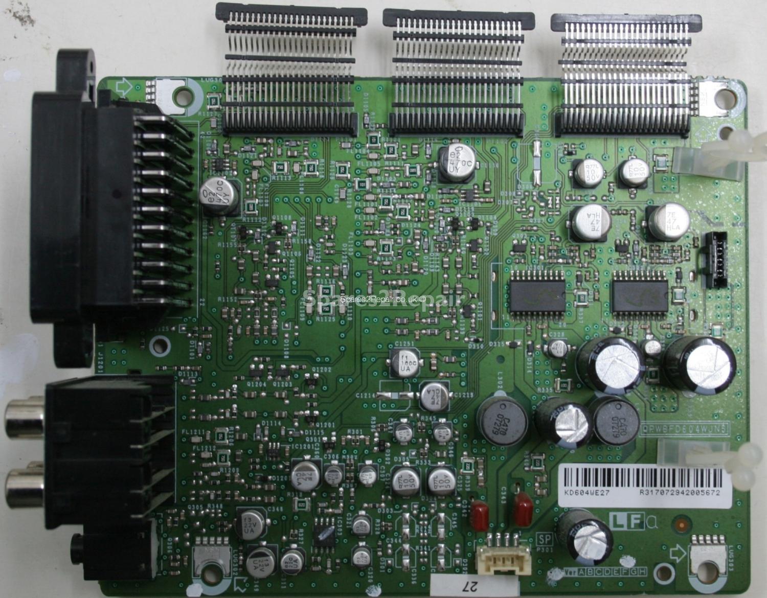 Sharp LC-42AD5E-BT - AV Inputs - QPWBFD604WJN5 - KD604WE27