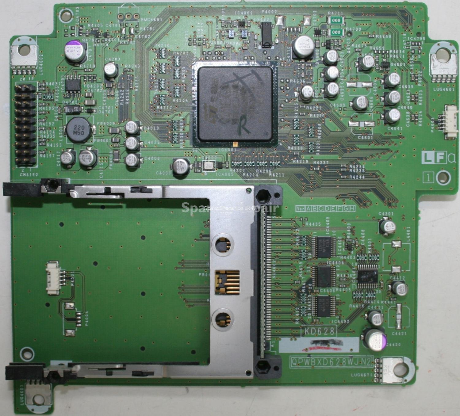 Sharp LC-32P70E - Card Reader - QPWBXD628WJN2 - KD628