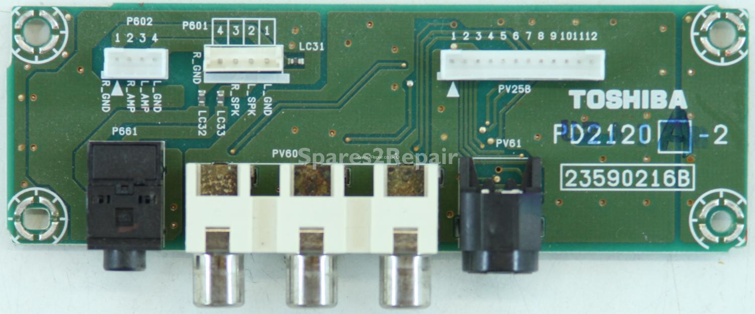 Toshiba 37WL56P - Side AV - PD2120 A-2 - 23590216B