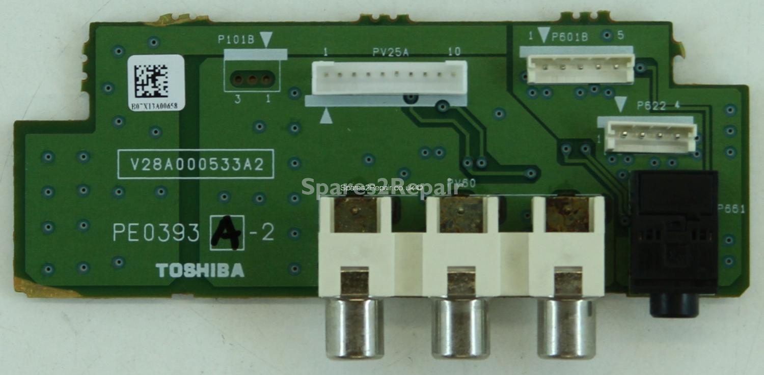 Toshiba 37C3035D - Side AV - PE0393 A-2 - V28A000533A2