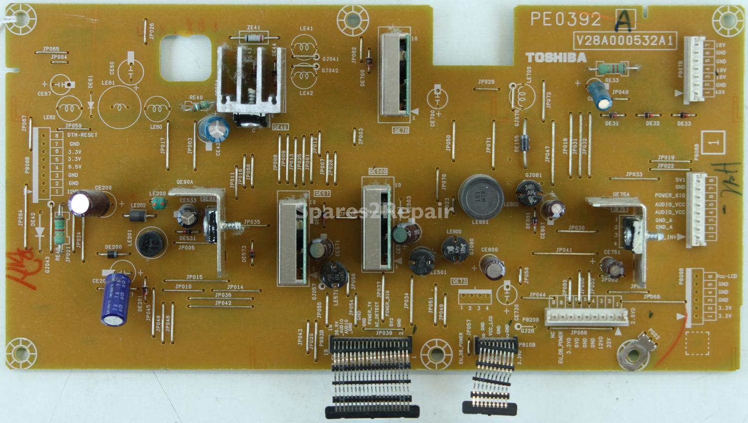 Toshiba 37C3035D - Sub PSU - PE0392-A - V28A000532A1