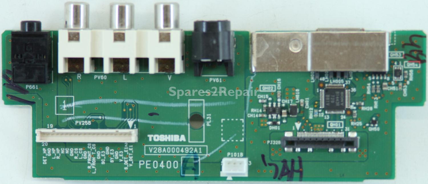 Toshiba 40ZF355D - Side AV - PE0400 A - V28A000492A1
