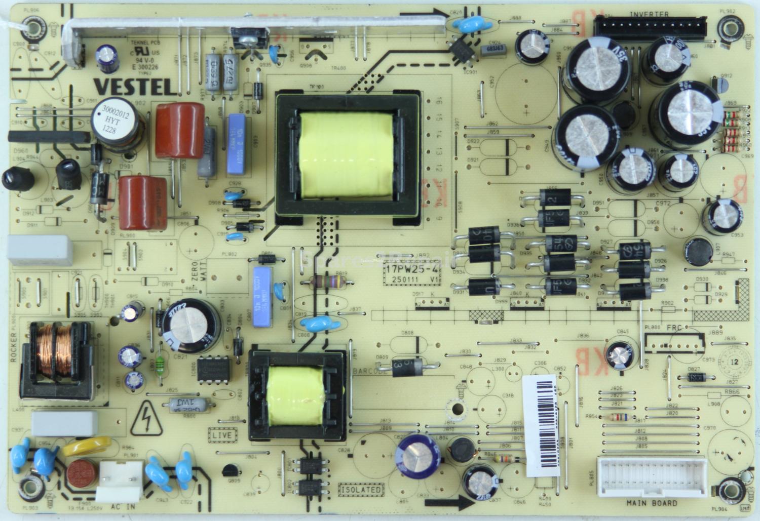 Vestel 32 Inch - PSU - 17PW25-4 - 250111 - V1